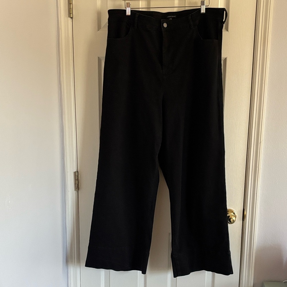 Universal Standard | Carrie High Rise Wide Leg Jean in Black
